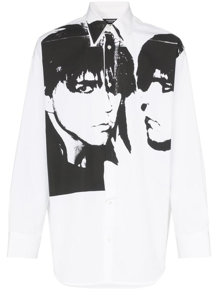 Calvin Klein 205w39nyc Face Print Shirt - White