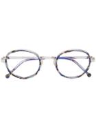 Cutler & Gross Tortoiseshell Effect Glasses - Blue