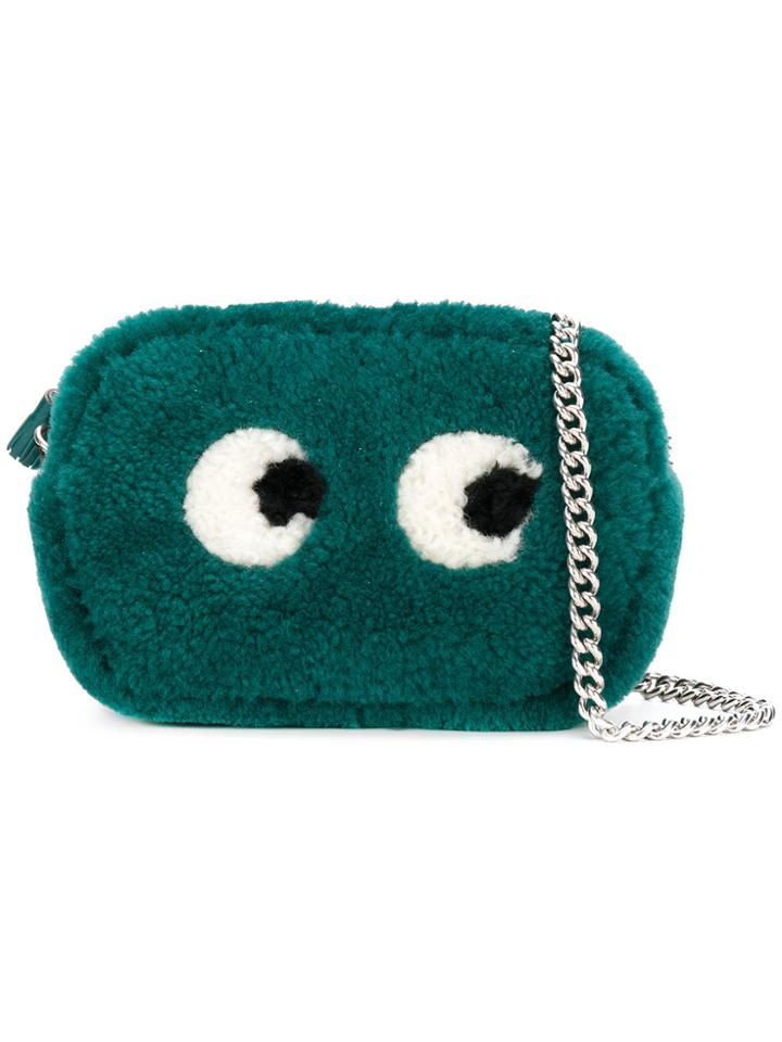 Anya Hindmarch Mini Eyes Cross Body Bag - Blue