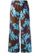 P.a.r.o.s.h. Printed Loose Fit Trousers - Blue
