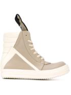 Rick Owens Geobasket Hi-top Sneakers, Women's, Size: 40, Nude/neutrals, Rubber/leather