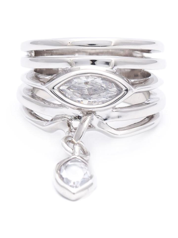 Eddie Borgo Drop Crystal Layered Ring