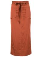Manning Cartell Tie Waist Straight Trousers - Brown