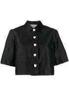 George Keburia Heart Button Shirt - Black