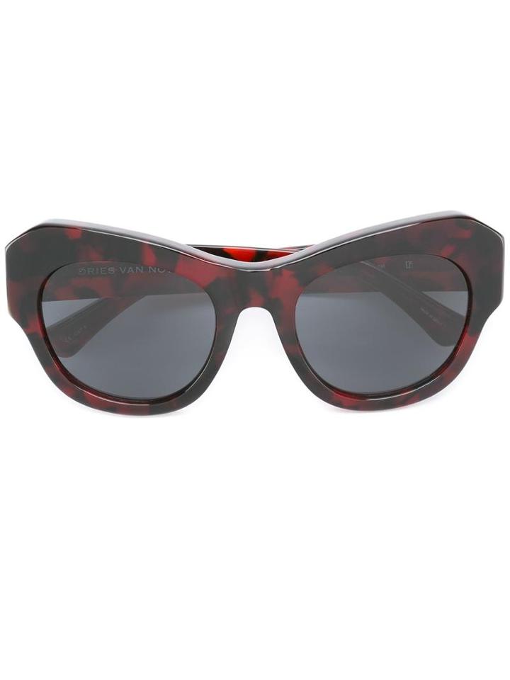 Dries Van Noten Eyewear - Linda Farrow Gallery Sunglasses - Women - Acetate - One Size, Red, Acetate