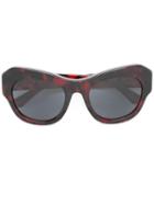 Dries Van Noten Eyewear - Linda Farrow Gallery Sunglasses - Women - Acetate - One Size, Red, Acetate