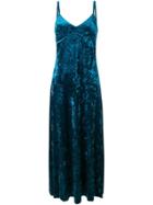 Michael Kors Collection Long Velvet Dress - Blue