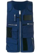 Alyx Multi-pocket Zipped Vest - Blue