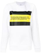 Calvin Klein Jeans Est. 1978 Text Print Sweatshirt - White