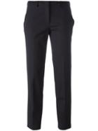 Armani Jeans Slim-fit Cropped Trousers, Size: 44, Blue, Viscose/cotton/modal/spandex/elastane