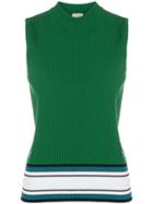 Paul Smith Striped Hem Tank Top - Green