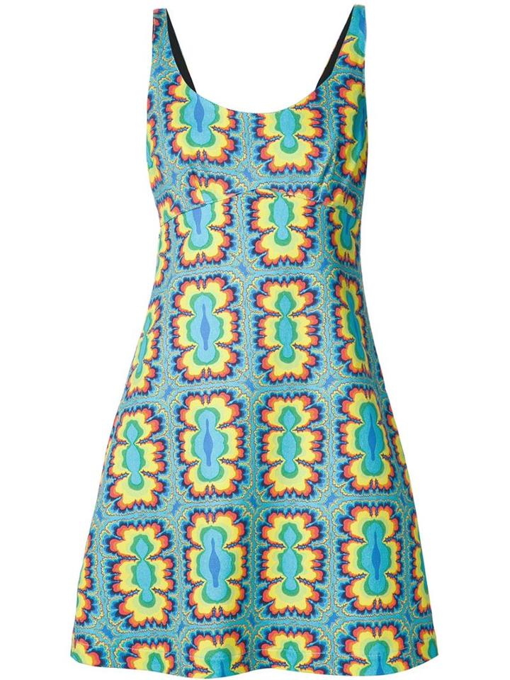 Jeremy Scott Abstract Print Tank Dress