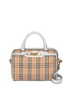 Burberry The Small 1983 Check Link Bowling Bag - Silver