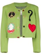 Moschino Vintage Spencer Cropped Jacket - Green