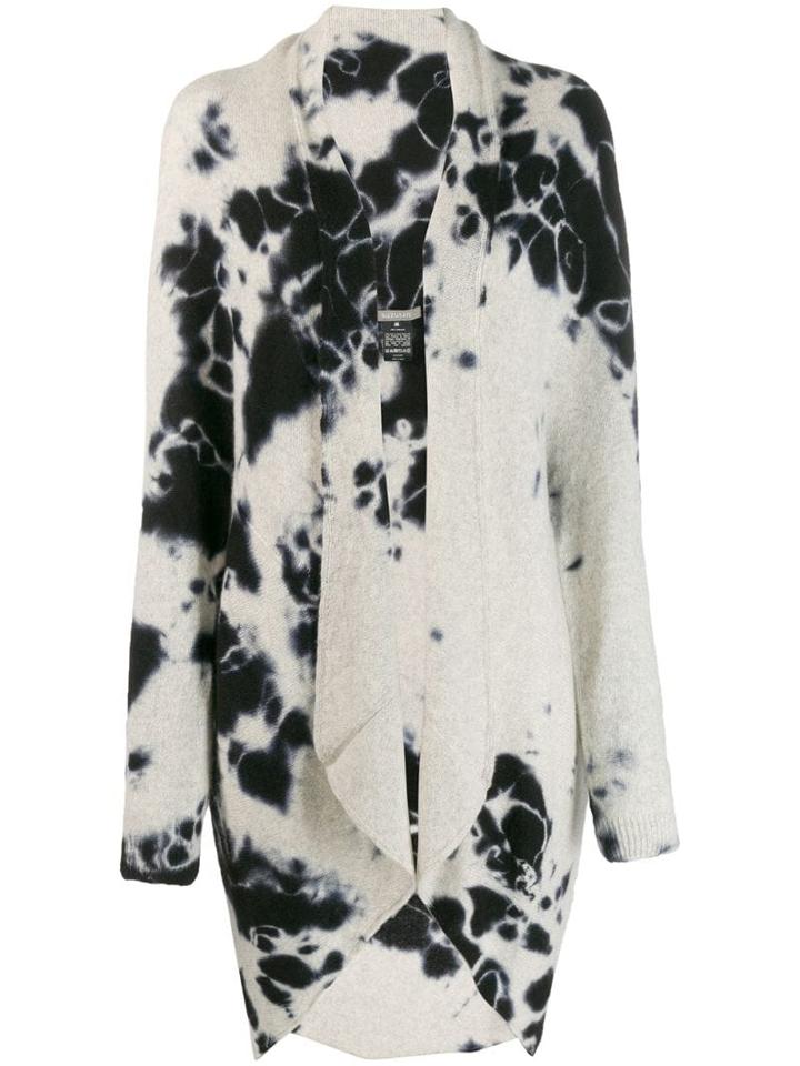 Suzusan Tie-dye Effect Cardi-coat - White