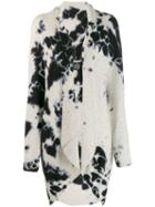 Suzusan Tie-dye Effect Cardi-coat - White