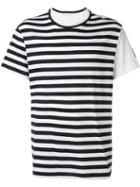 Yohji Yamamoto Striped T-shirt, Men's, Size: 1, Blue, Cotton/rayon