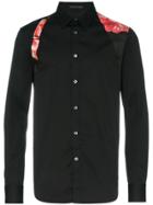 Alexander Mcqueen Silk Belted Detail Shirt - Black