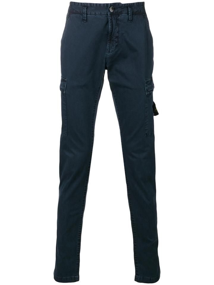 Stone Island Skinny Trousers - Blue