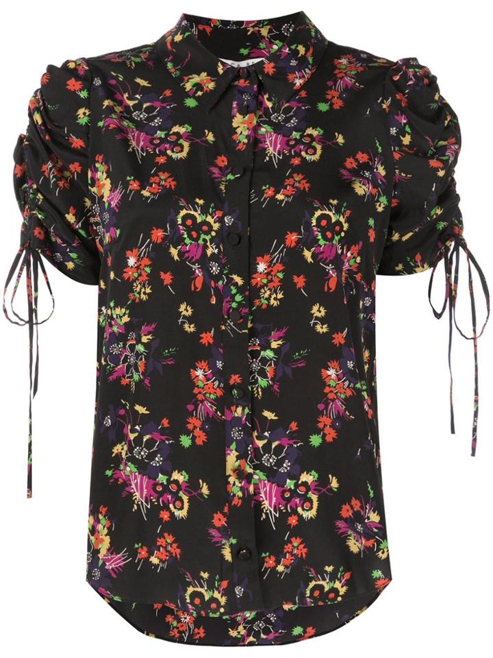 Veronica Beard Drawstring Details Shirt - Black