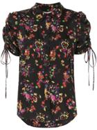 Veronica Beard Drawstring Details Shirt - Black