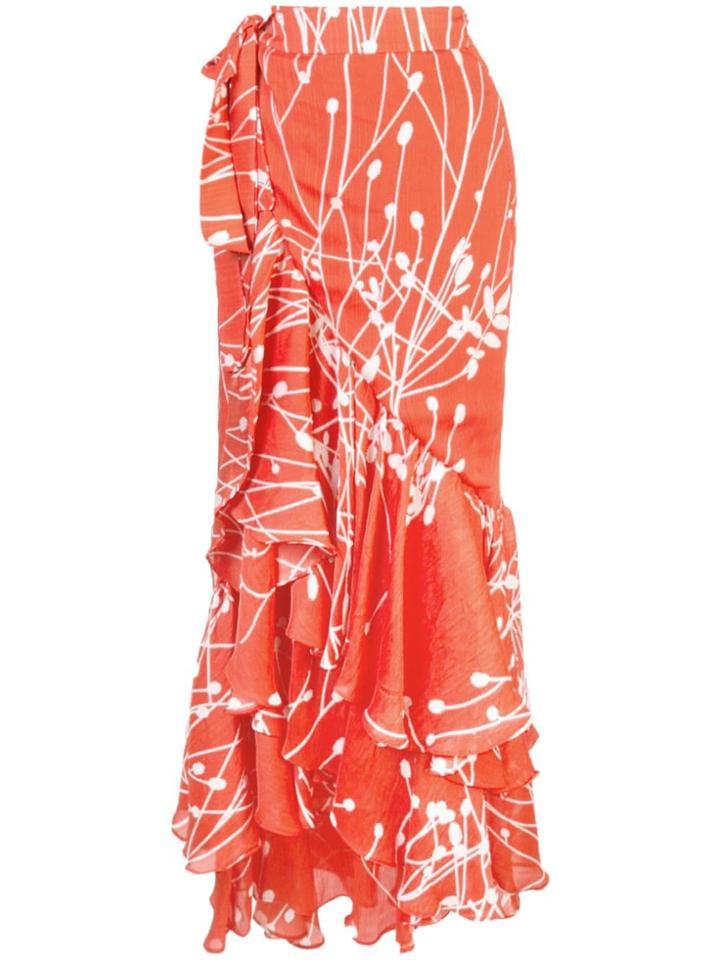 Alexis Bendetto Layered Skirt - Orange