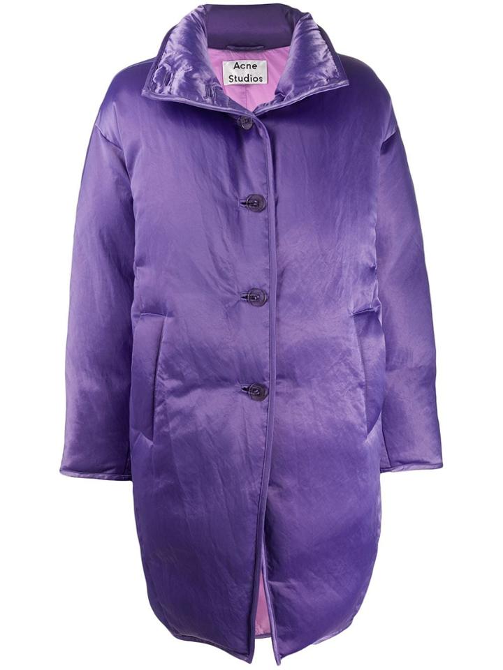 Acne Studios Cocoon Down Coat - Purple