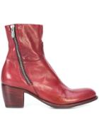 Rocco P. Mid-heel Ankle Boots - Red