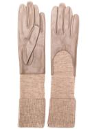 Gala Gloves Knitted Cuff Gloves - Neutrals