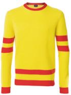 Mp Massimo Piombo Stripe Detail Sweater - Yellow & Orange