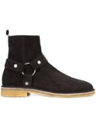 Saint Laurent Nevada 20 Harness Boots - Black