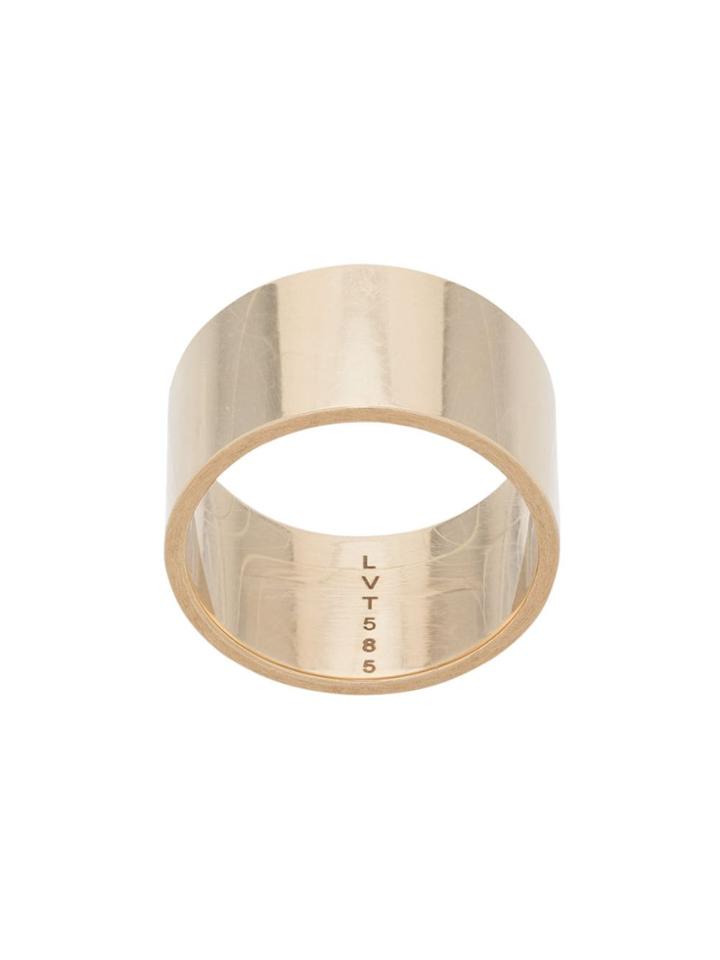 Lilian Von Trapp Thick Band Ring - Gold