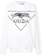 Krizia Logo Print Sweatshirt - White