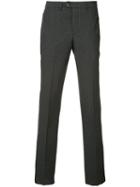 Officine Generale - Striped Tailored Trousers - Men - Cotton - 52, Black, Cotton