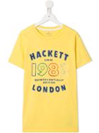 Hackett Kids Teen Logo Print T-shirt - Yellow