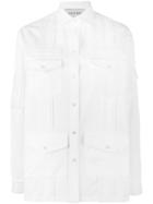 Valentino Embroidered Denim Jacket - White
