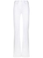 7 For All Mankind Mid Rise Flared Jeans - White