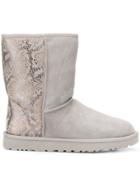 Ugg Australia Fur Lined Boots - Silver