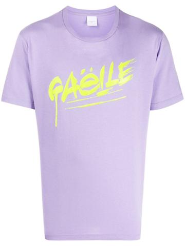 Gaelle Bonheur Logo Printed T-shirt - Purple