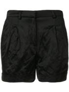 Philosophy Di Lorenzo Serafini Creased High Waisted Shorts - Black