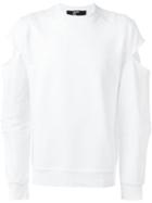 Hood By Air Fracture Sweatshirt, Men's, Size: M, White, Cotton