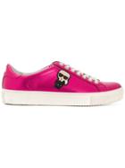 Karl Lagerfeld Kupsole Karl Ikonik Lo Lace Sneakers - Pink & Purple