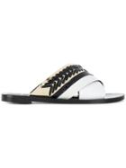 Lanvin Whipstitch Detail Sandals - White