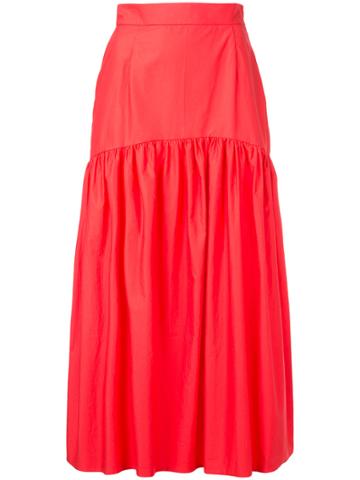 N Duo Midi Skirt - Red