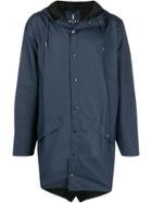 Rains 1202 Hooded Coat - Blue