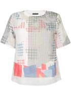 Emporio Armani Sheer Graphic Print T-shirt - White