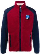 Napapijri Colour Block Zipped Fleece - Red