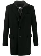 Karl Lagerfeld Single-breasted Coat - Black