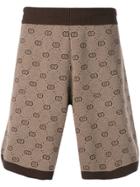 Gucci Monogram Track Shorts - Neutrals