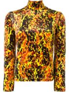 Jean Paul Gaultier Vintage Velvet Print Top